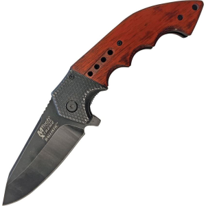 MTech XA829BW Xtreme Wood Assisted Opening Tanto Point Linerlock Folding Pocket Knife