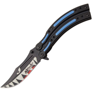 MTech A1122BL Shark Linerlock Knife Assist Open