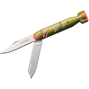 Tac Force 1039DBGN Assist Open Linerlock Knife with Green Handles