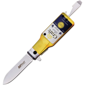 Mtech A1195C Bottle Assist Open Linerlock Knife with Craft Handles