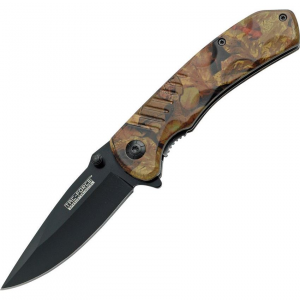 Tac Force 764CA Assisted Opening Drop Point Linerlock Folding Pocket Knife with Outdoor Camo Finish Handles