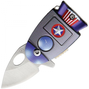 Novelty 327 Cosmic America Linerlock Knife A/O
