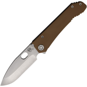Medford 002DTQ09TM Deployment Framelock Knife Coyote Brown G10 Handles