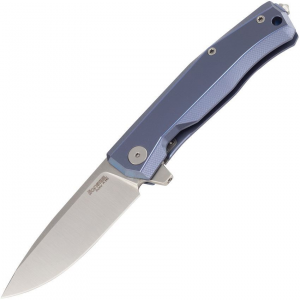 LionSTEEL MT01BL Myto Framelock Knife Blue Titanium Handles