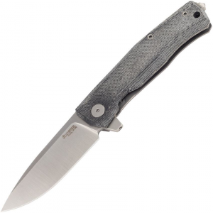 LionSTEEL MT01CVB Myto Framelock Knife Black Micarta Handles