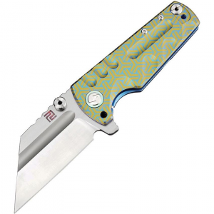 Artisan Knives 1820GBU02 Proponent Framelock Knife Blue Handles