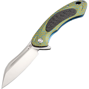 Artisan Knives 1818GBU02 Immortal Framelock Knife Blue Handles