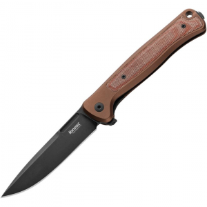 LionSTEEL SK01AEB Skinny Black Stonewashed Framelock Knife Earth Aluminum Handles