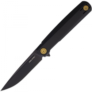 Real Steel 7874GB G-Frame Framelock Knife Black Titanium Handles