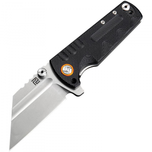 Artisan Knives 1820PBKF Proponent Framelock Knife Black Handles