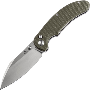 Tenable 1039F4 Nesstreet Button Lock Knife Green Handles