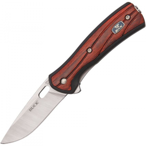 Buck 341RWS Vantage-Avid Framelock Knife Wood Onlay Handles