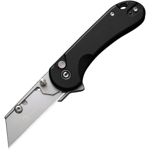 Civivi 23039B1 Elementum Utility Stonewash Button Lock Knife Black Handles