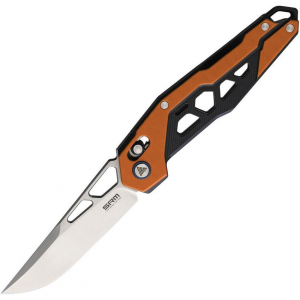 SRM 9225GJ 9225 Ambi Lock Bead Blast Folding Knife Yellow/Black Handles