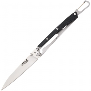 Bear & Son Cutlery 61527 Minimal Framelock Knife Black Handles