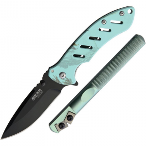 Bear & Son 71822 Framelock Knife/Edgemate Combo Tea Handles
