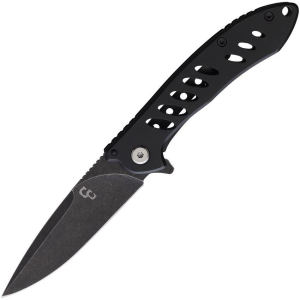 Cattlemans 0066B Buckboard Framelock Knife Black Handles