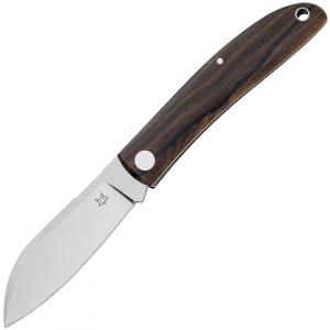 Fox USMC 273ZW Livri Slip Joint Satin Folding Knife Ziricote Handles