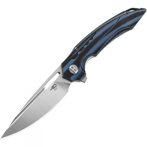 Bestech L02A Ornetta Linerlock Knife Black/Blue Handles