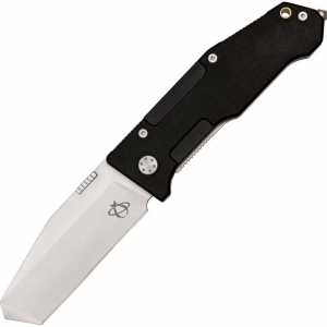 Mantis 72B Folding Pry II Linerlock Pocket Satin Finish Stainless Blade Knife with Black G-10 Handles