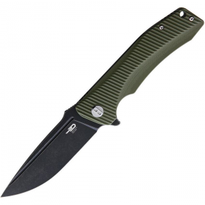 Bestech G27D Mako Linerlock Knife Green Handles