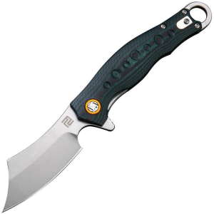 Artisan Knives 1828PGNC Consair Linerlock Knife Black/Green Handles