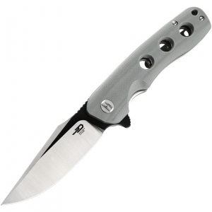 Bestech G33C1 Arctic Linerlock Knife Gray G10 Handles