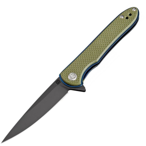 Artisan 1707PBGN Shark Linerlock D2 Green Knife with Green G10 Handle