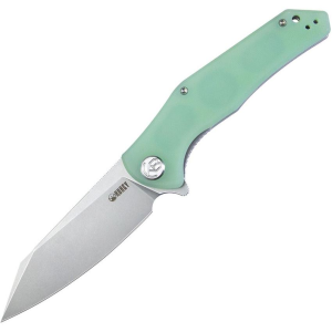 Kubey 158I Flash Linerlock Knife Jade Handles