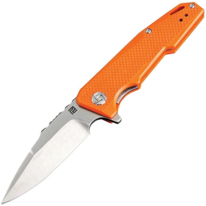 Artisan 1706PSOEF Predator Linerlock D2 Orange G10 Handle