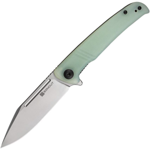 SenCut 12B Brazoria Linerlock Knife Jade G10 Handles