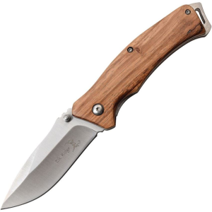 Elk Ridge A936ZW Linerlock Knife with Zebra Wood Handle