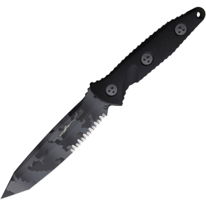 Microtech 1142UCS Socom Alpha T/E Urban Camo Fixed Blade Knife Black Handles