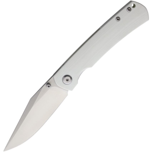 Monterey Bay OGWH Old Guard Linerlock Knife with White Handles