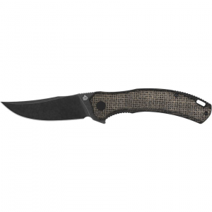 QSP 151B2 Walrus Linerlock Knife with Burlap Black Handles