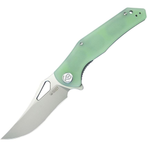 Kubey 149D Phemius Linerlock Knife with Jade Handles