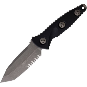 Microtech 114M11AP Socom Alpha Mini T/E AP PS Apocalyptic Fixed Blade Knife Black Handles
