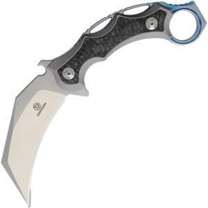 Defcon Blade Works 31011 TF31011 Jungle Satin Fixed Blade Knife Gray Handles