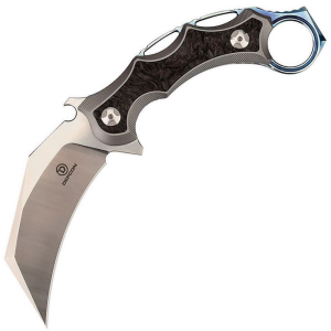 Defcon Blade Works 3101 TF3101 Jungle Satin Fixed Blade Knife Gray Handles
