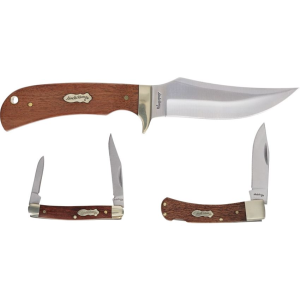 Schrade P1207767 Uncle Henry Gift Set Brown Wood Handles
