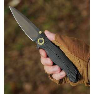 Karbon B120 Buck Horn Aluminum Black Handles