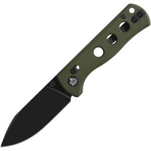 QSP 150GLB2 Canary Black GlydeLock Knife OD Green Handles