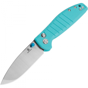 Bestech MK10B Bestechman Goodboy Jr. Two-Tone D2 Carbon Steel Knife Teal G10 Handles