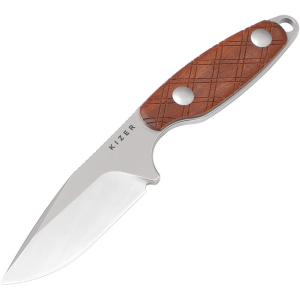 Kizer 1064A2 uskrat Satin S35VN Stainless Fixed Blade Knife Mkuruti Handles