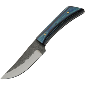 Pakistan 4450 Forged Carbon Steel Fixed Blade Knife Black/Blue Handles
