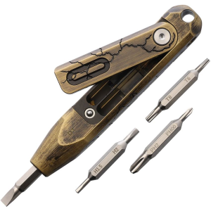 Oknife Oknife NOTACLED1CB Otacle D1 Cracked Brass - $39.99 at KnifeCountryUSA.com