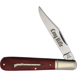 Rough Rider 2618 Long Rifle Granddad Barlow Knife Red Bone Handles