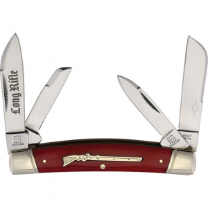 Rough Rider 2617 Long Rifle Congress Knife Red Bone Handles