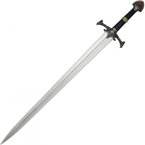 Valyrian Steel 0008 Blackfyre Stainless Sword Black Leather Wrapped Handles