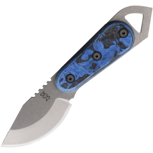 Shed 25SKAB 2025 Skur Fixed Blade Knife Atlantic Blue/Black Burl Handles
